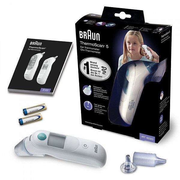 Braun IRT6020 ThermoScan 5 ExacTemp Digital Ear Thermometer Braun IRT6020 ThermoScan 5 ExacTemp Digital Ear Thermometer